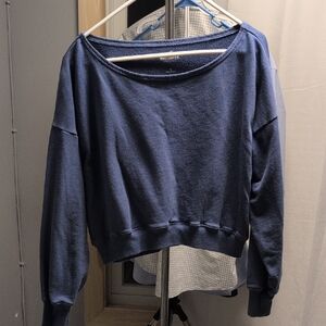 Hollister Navy Blue Women's Crew Neck Sweater